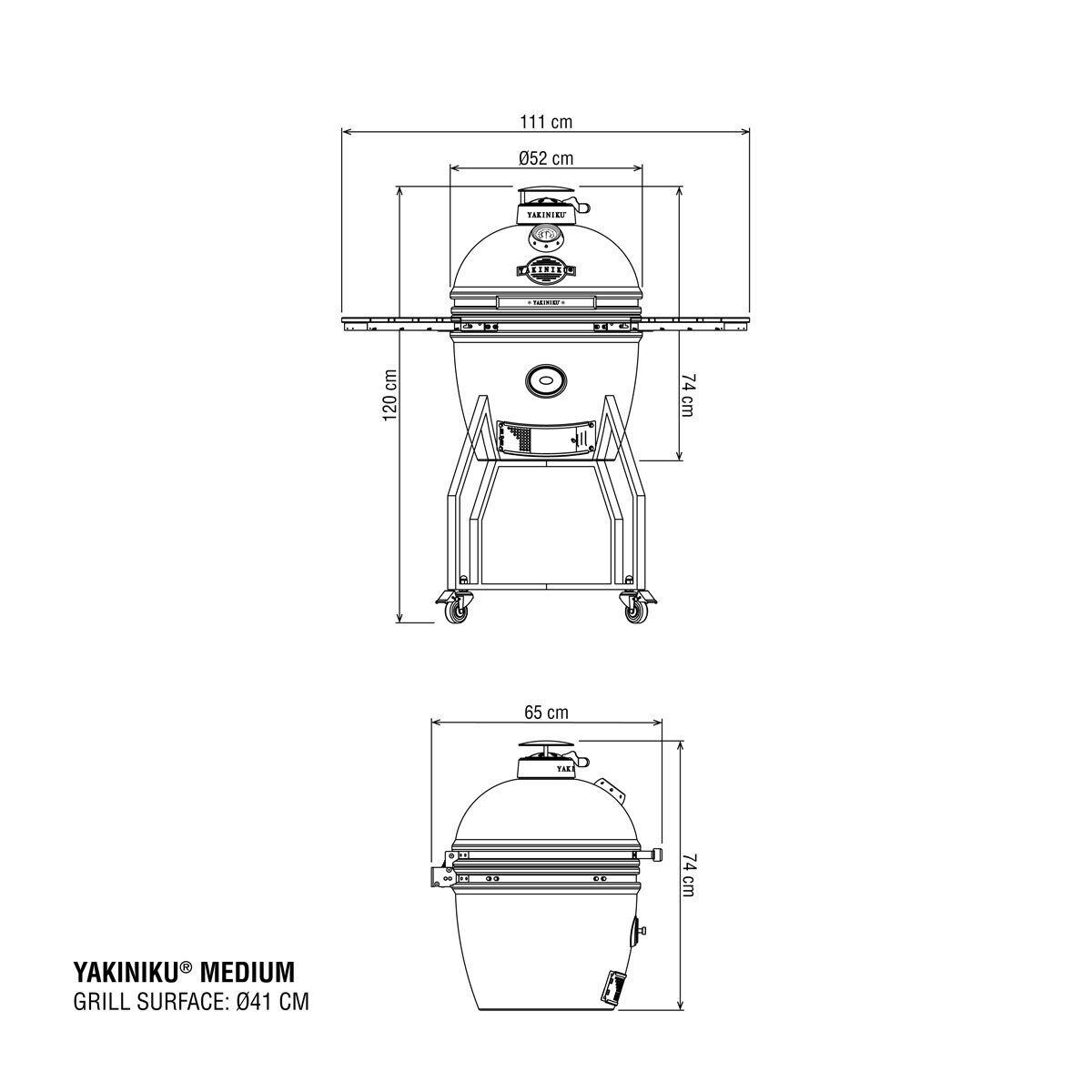 YAKINIKU kamado barbecue MEDIUM compleet