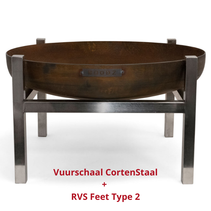 MOODZ Vuurschaal RVS Ø 60 cm