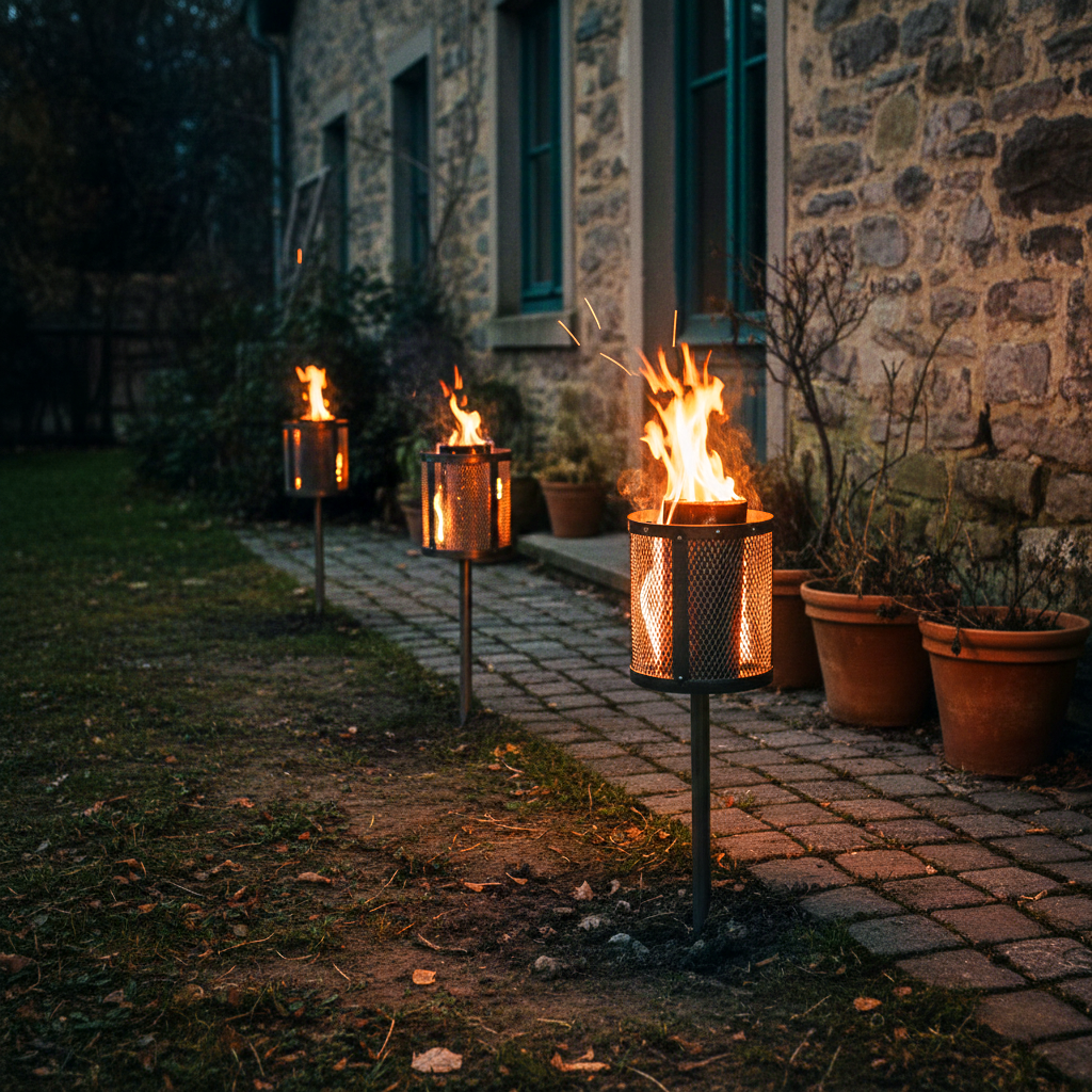 STOOQ Zweedse Fakkelhouder Highlandr Rond 