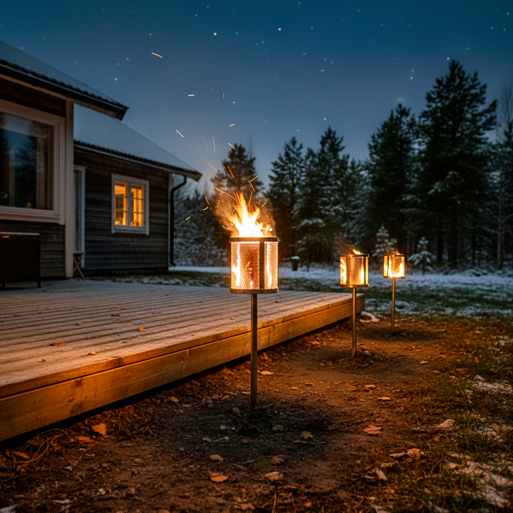 STOOQ Zweedse Fakkelhouder Highlandr Rond 