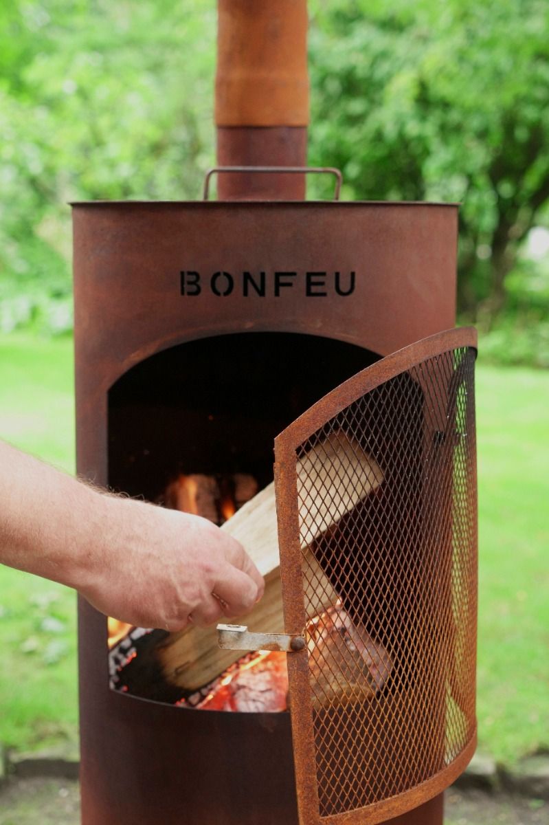 Labe Insecten tellen Langwerpig BonFeu Bontino LP Roest Tuinhaard | Vuurkorfwinkel.nl