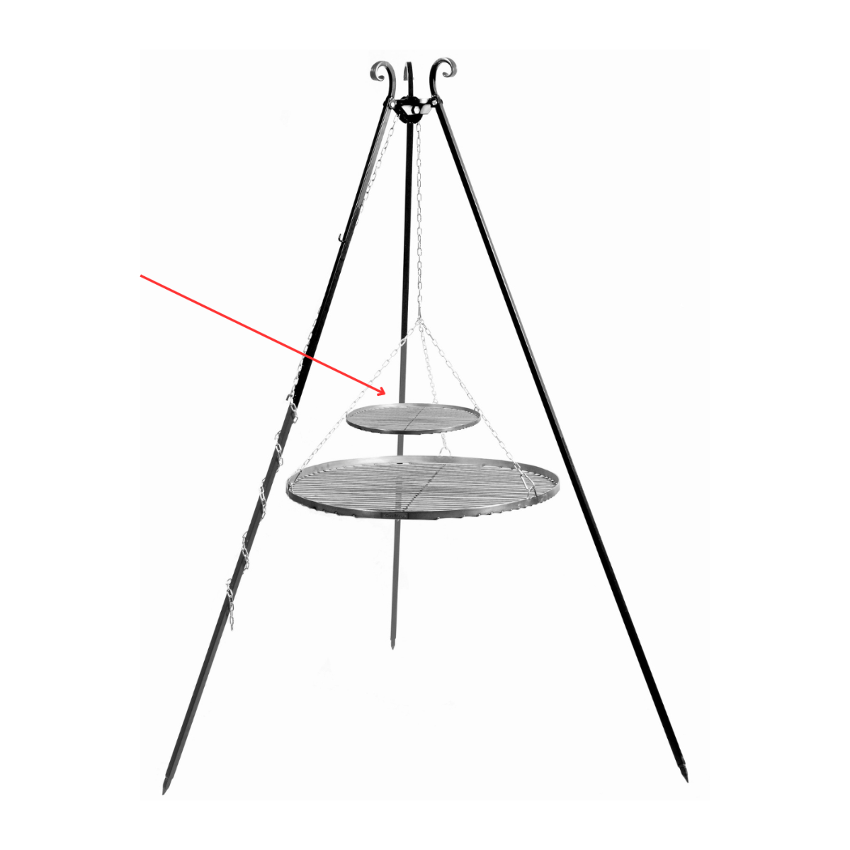 CookKing Grillrooster 40 cm Zwart Staal