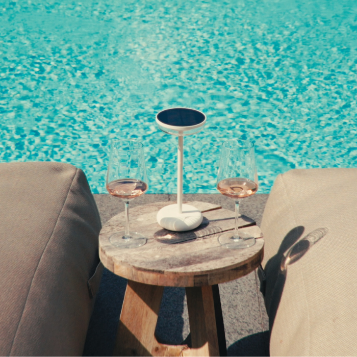 ZOLUNA Solar Tafellamp Bobbie Wit