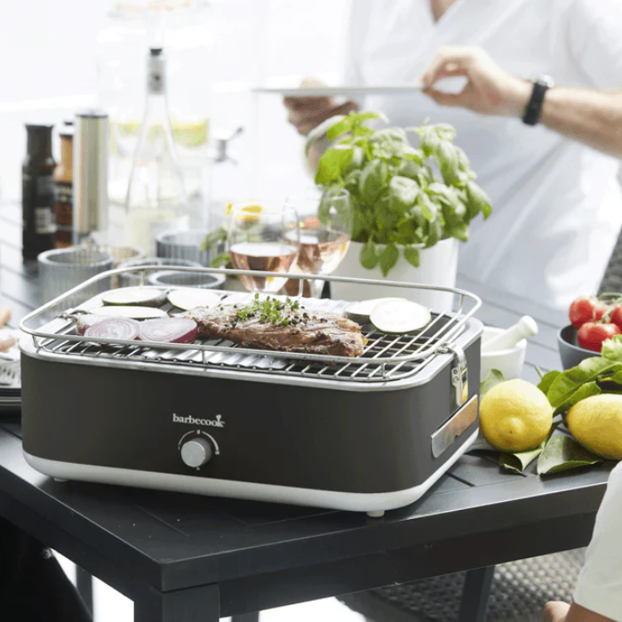  Barbecook E-Carlo Elektrische Tafelgrill Grijs