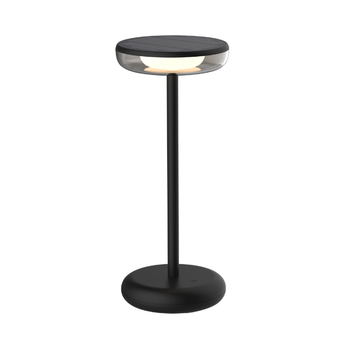 ZOLUNA Solar Tafellamp Bobbie Zwart