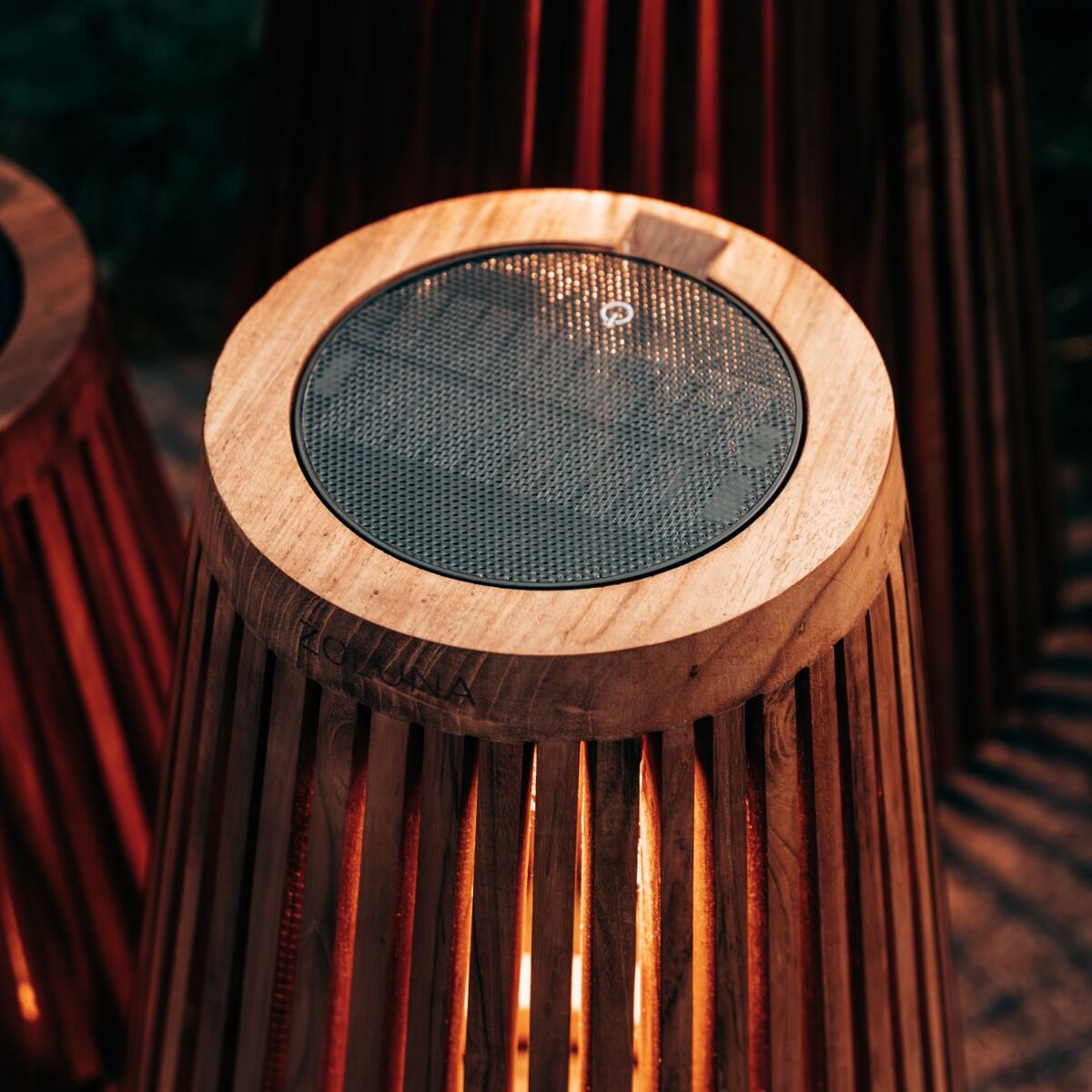 ZOLUNA solar vloerlamp Lon L teak