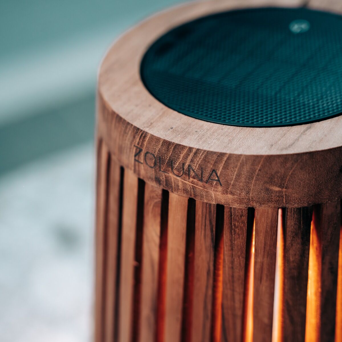 ZOLUNA solar vloerlamp Lon XL teak