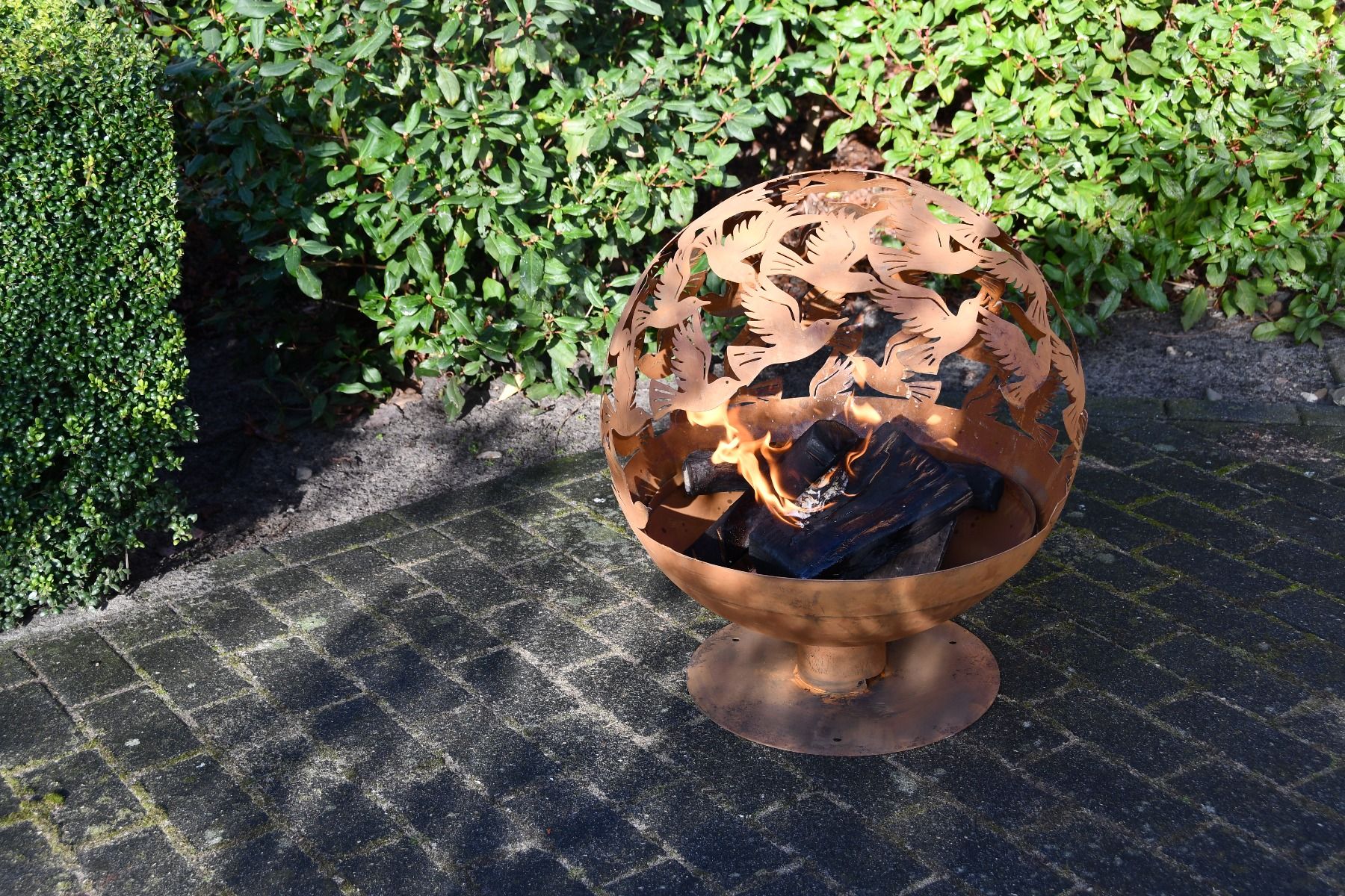 Esschert Vuurbal Laser Cut Vogels Ø 58 cm