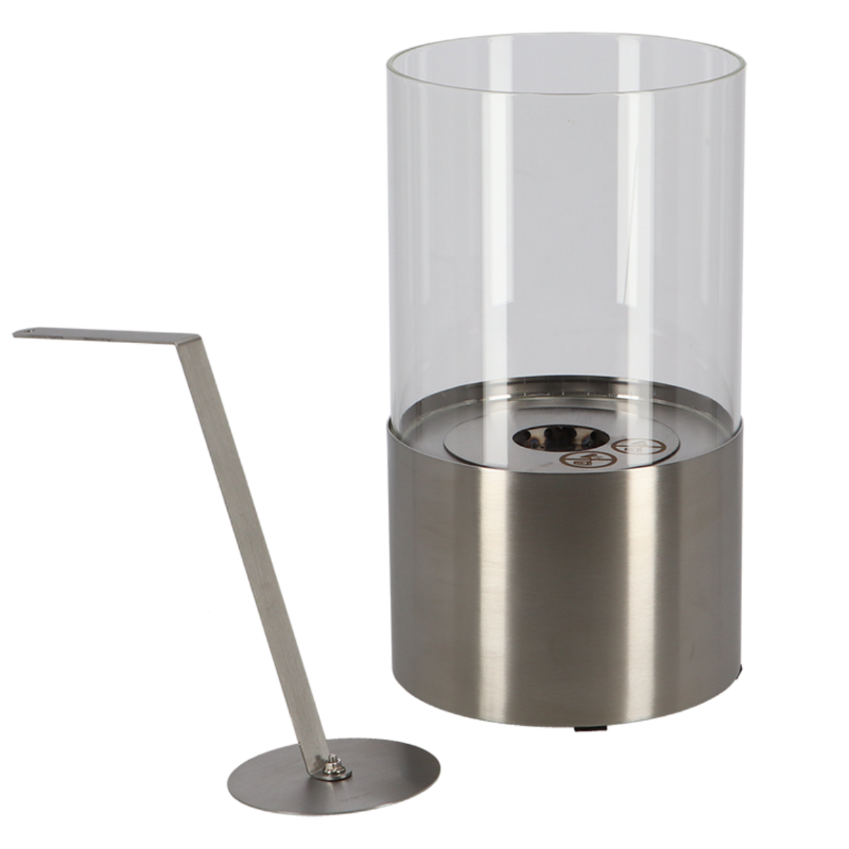 Esschert Bioethanol Tafelhaard Rond RVS