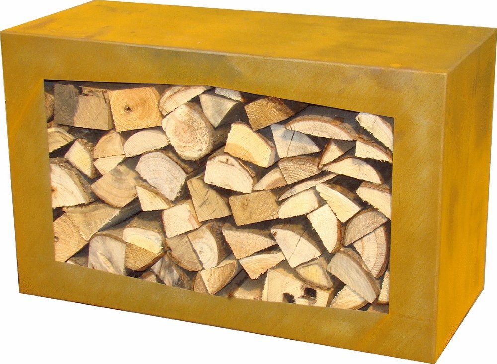 GardenMaxX Woodbox Corten Houtopslag