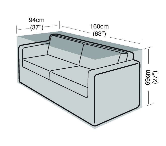 Garland Loungesethoes (160x94x69cm) Zwart