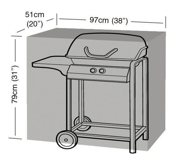 Garland Barbecuehoes (97x51x79cm) zwart