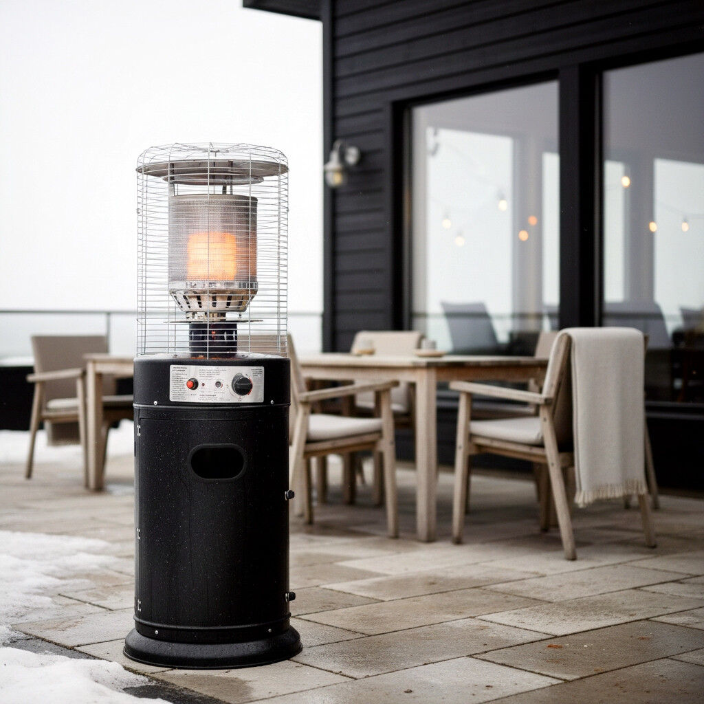 HEAT Salong lounge heater gas zwart 50 mbar