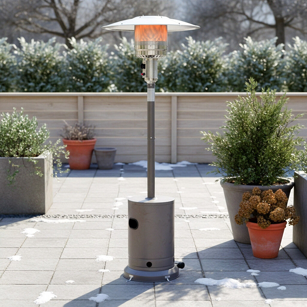 HEAT terrasverwarmer Solvarme grijs 30 mbar