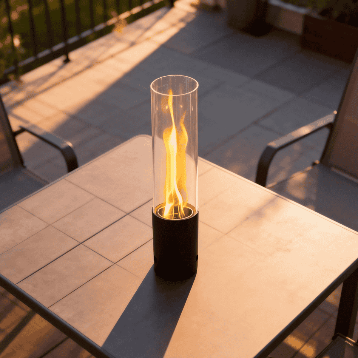 Green Flame tafelhaard zwart