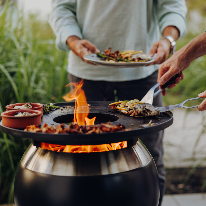 Höfats MOON 45 Rookvrije Vuurkorf met Plancha