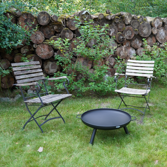 HEAT Vuurschaal Classic Ø 60 cm Feet & Handle Zwart