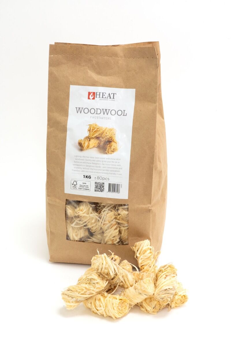 HEAT Outdoor Living Houtwol Aanmaakkrullen 1 kg