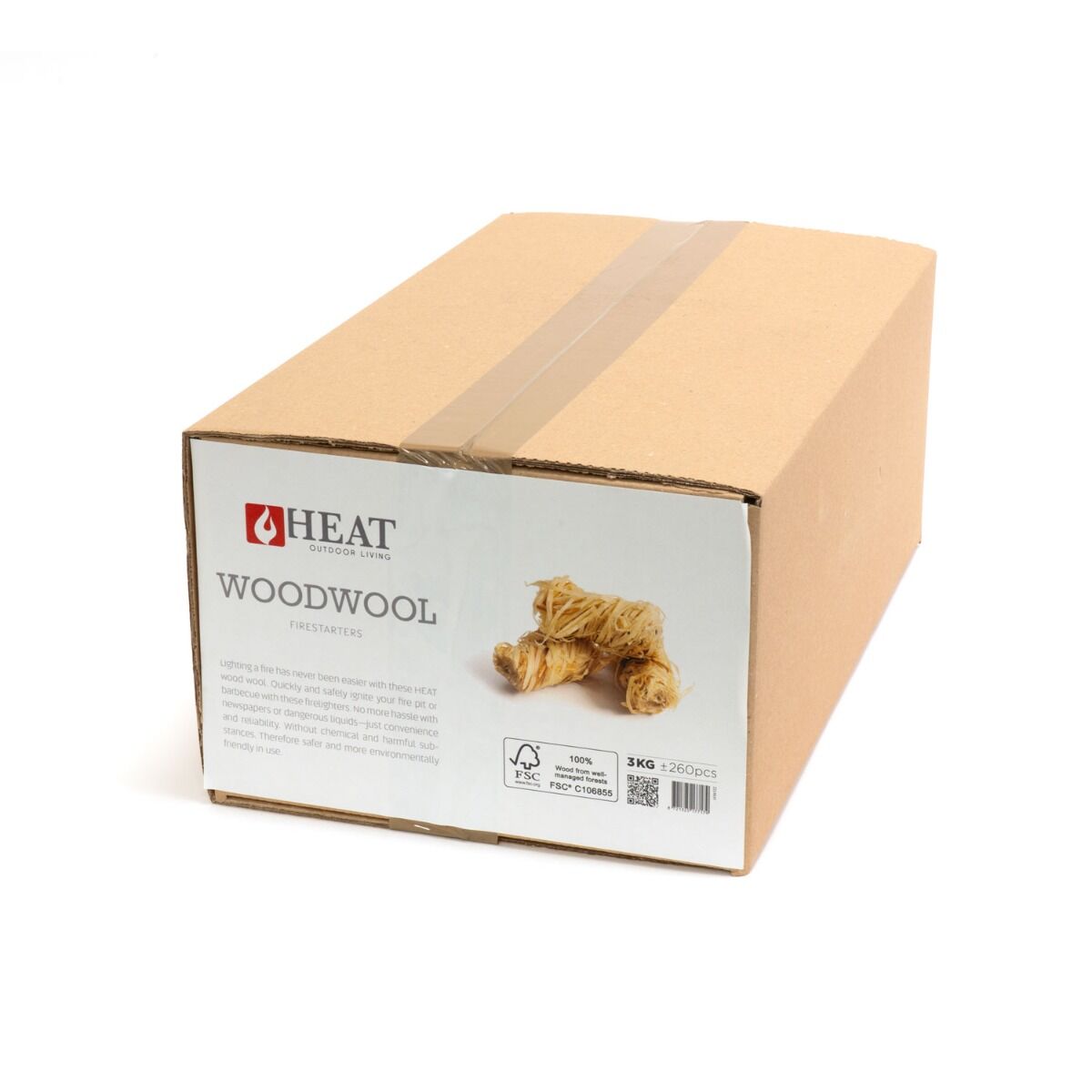 HEAT Outdoor Living Houtwol Aanmaakkrullen 3 kg