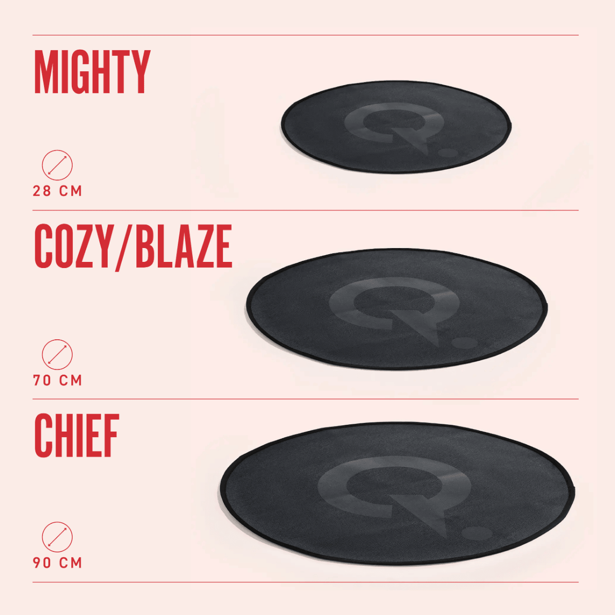 HerQs beschermmat voor vuurkorf Chief