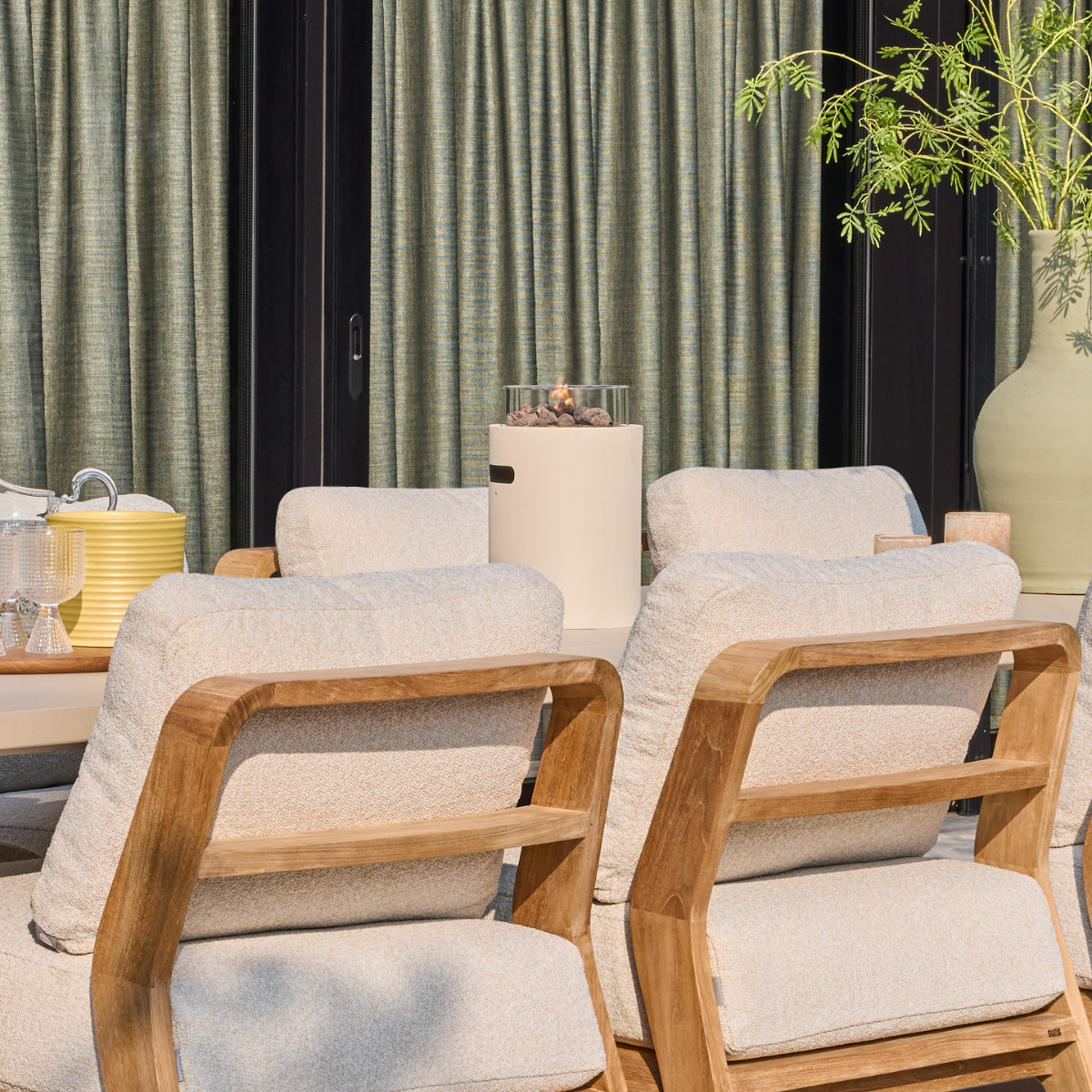 Happy Cocooning tafelbrander Lumi Steel oyster beige