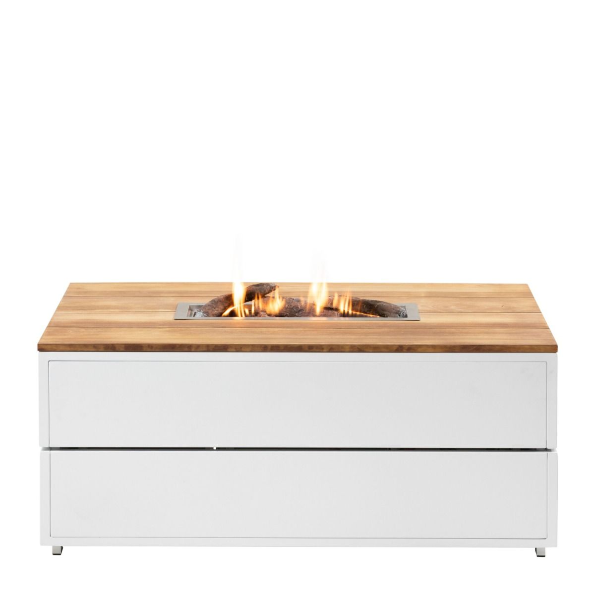 Cosi vuurtafel Cosipure 120 Wit/Teak