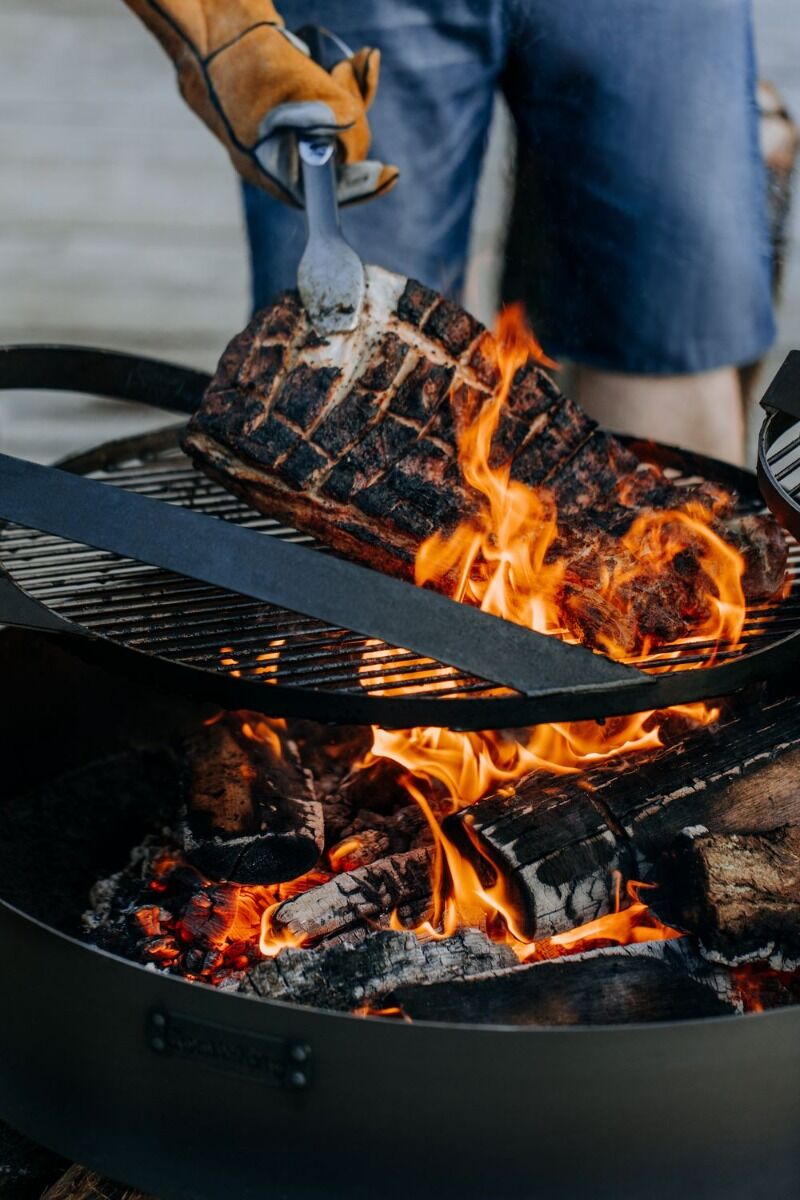 Grilltoegangsdeur, 685 x 508 mm, enkele buitenkeukendeur, vlak gemonteerde roestvrijstalen deur, verticale wanddeur met handgreep, voor grill-eiland, grillstation, buitenkast | NL