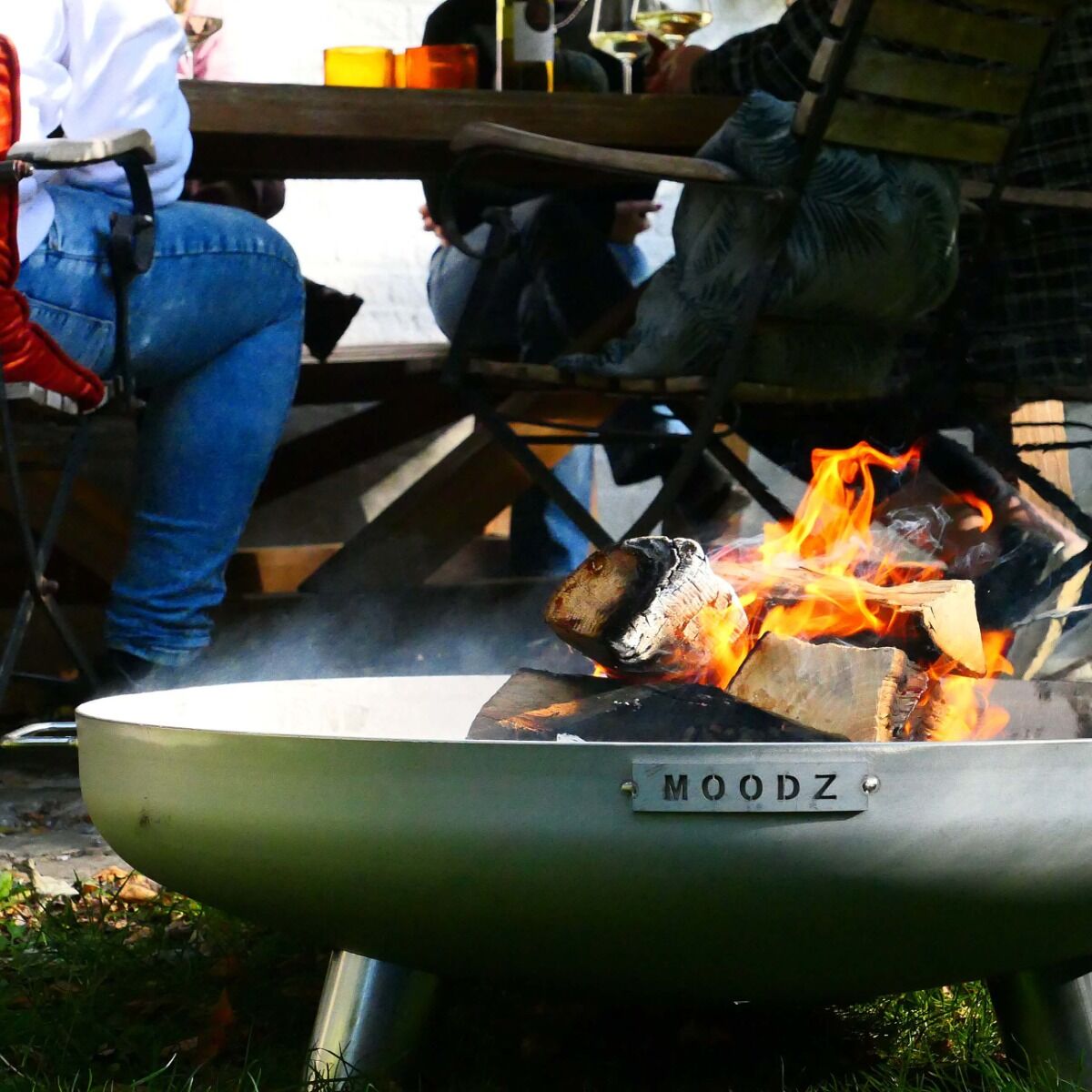 MOODZ Vuurschaal Feet & Handle RVS Ø 100 cm