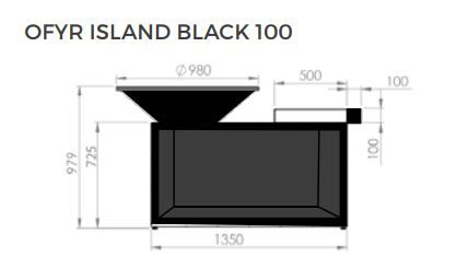 OFYR Island Black 100 Teak Wood
