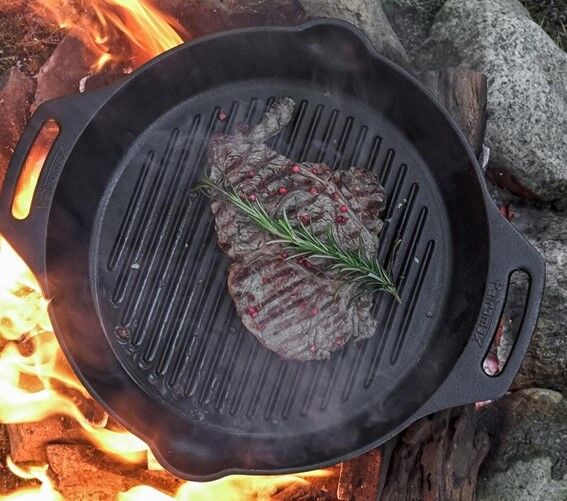 Petromax Gietijzeren Grill Skillet 2 Handvatten