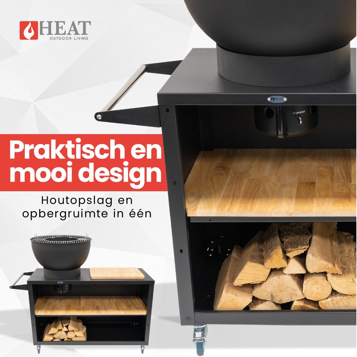 HEAT Trolle Buitenkeuken Zwart