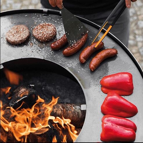 CookKing Grillplaat met grillrooster met 4 handvatten