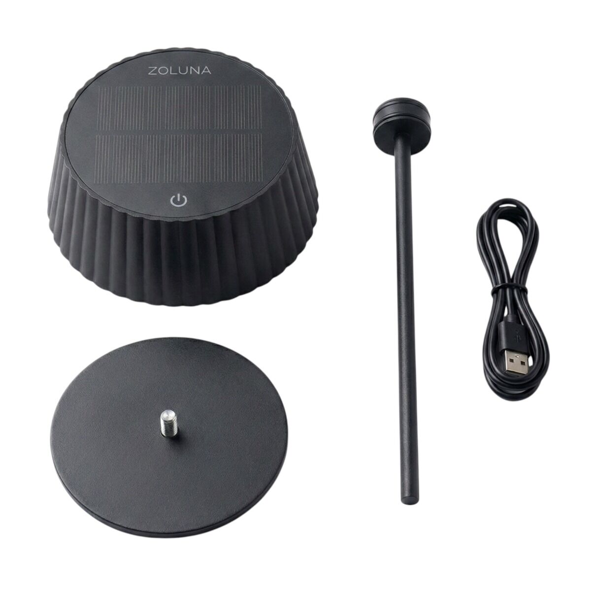 ZOLUNA solar tafellamp Jyp zwart