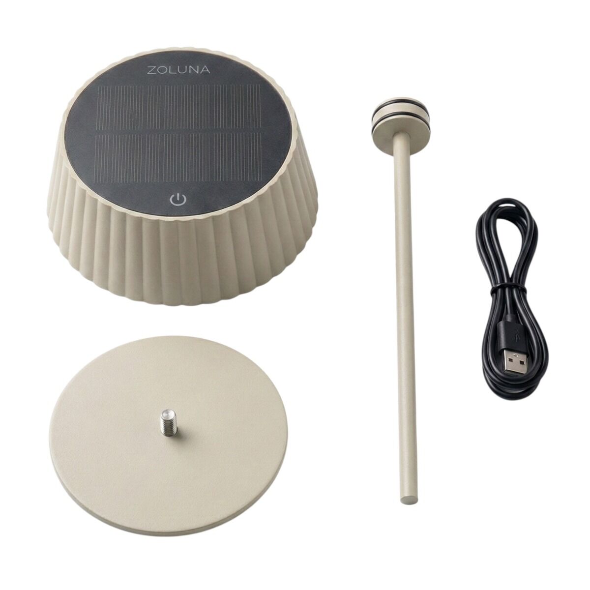 ZOLUNA solar tafellamp Jyp zand