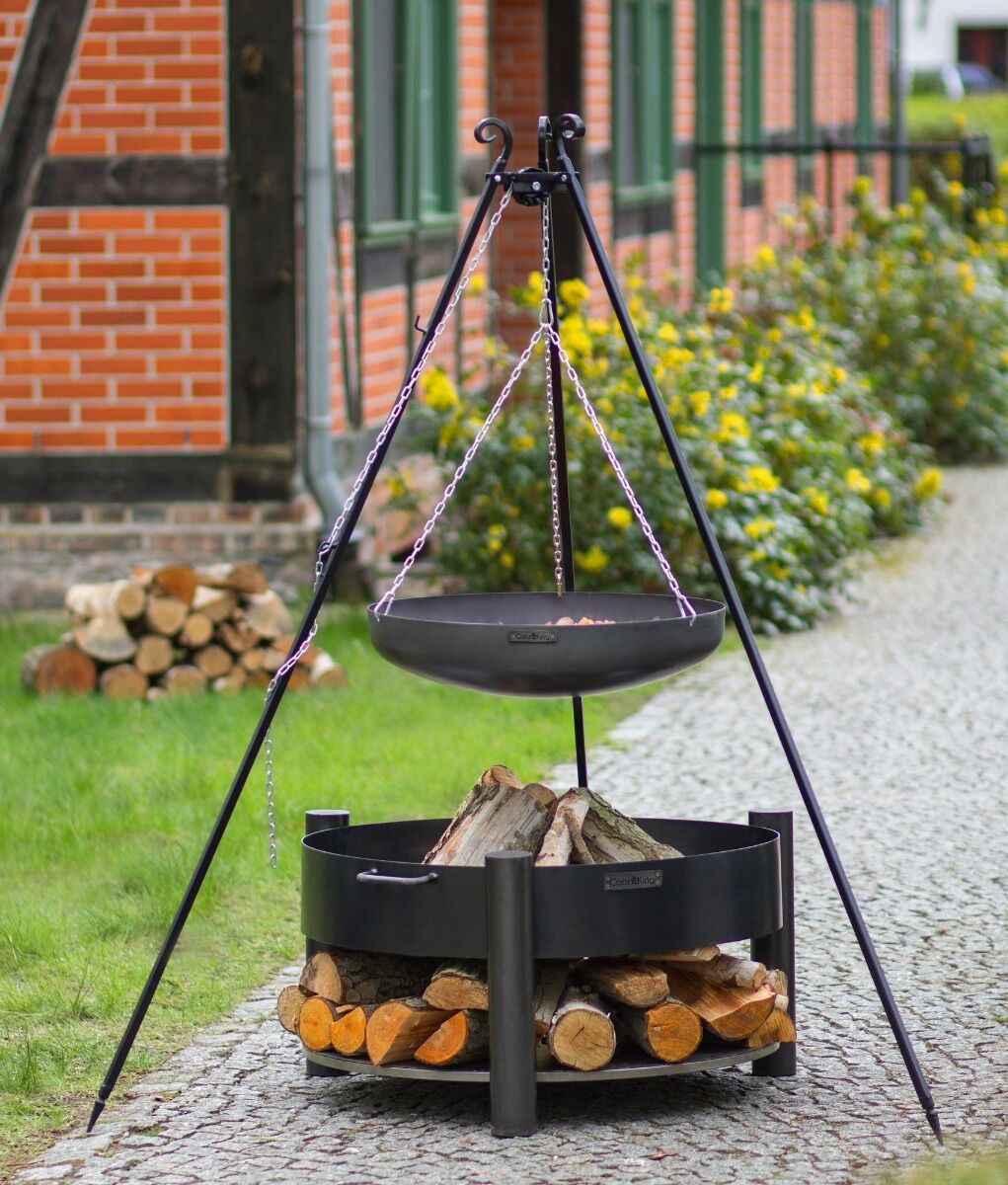 CookKing Driepoot  180 cm met Wok 70 cm