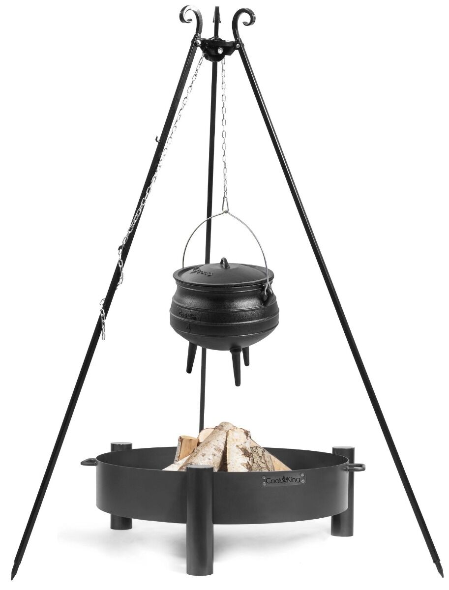 CookKing Driepoot 180 cm met Afrikaanse Kookpot 13 L