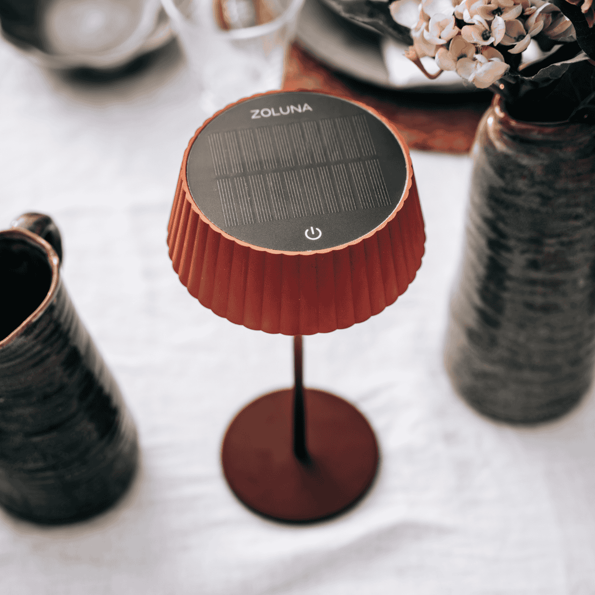 ZOLUNA solar tafellamp Jyp rusty red