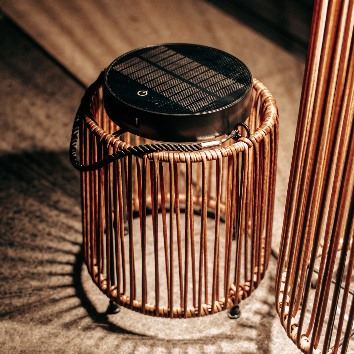 ZOLUNA solar vloerlamp Luca light oak