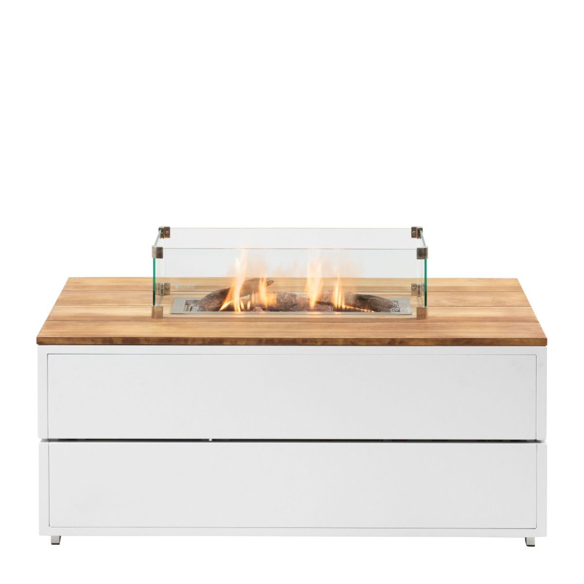 Cosi vuurtafel Cosipure 120 Wit/Teak