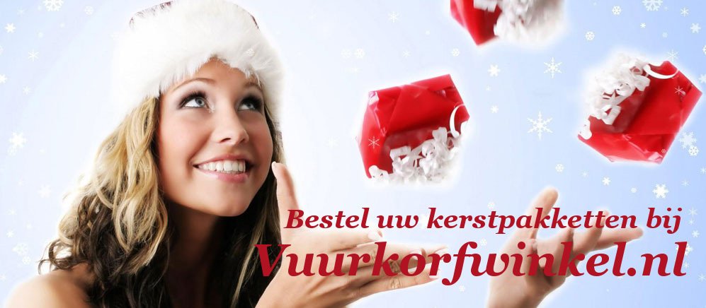 Kerstpakket met vuurkorf