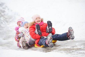 Kinderen in de sneeuw