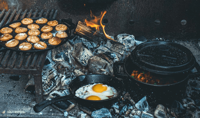 blog koken met gietijzeren pannen