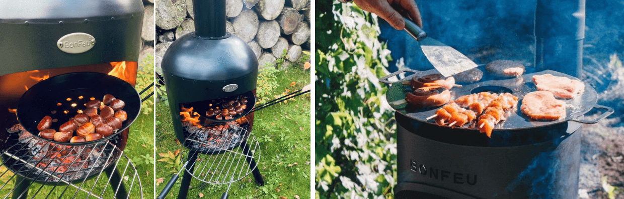 Un brasero mexicain avec conduit dans une cuisine d'été !