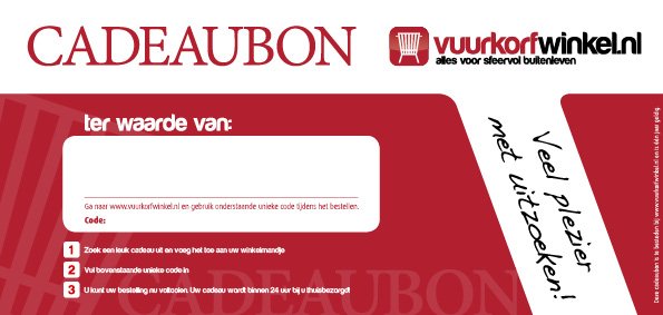 Cadeaubon Vuurkorfwinkel.nl