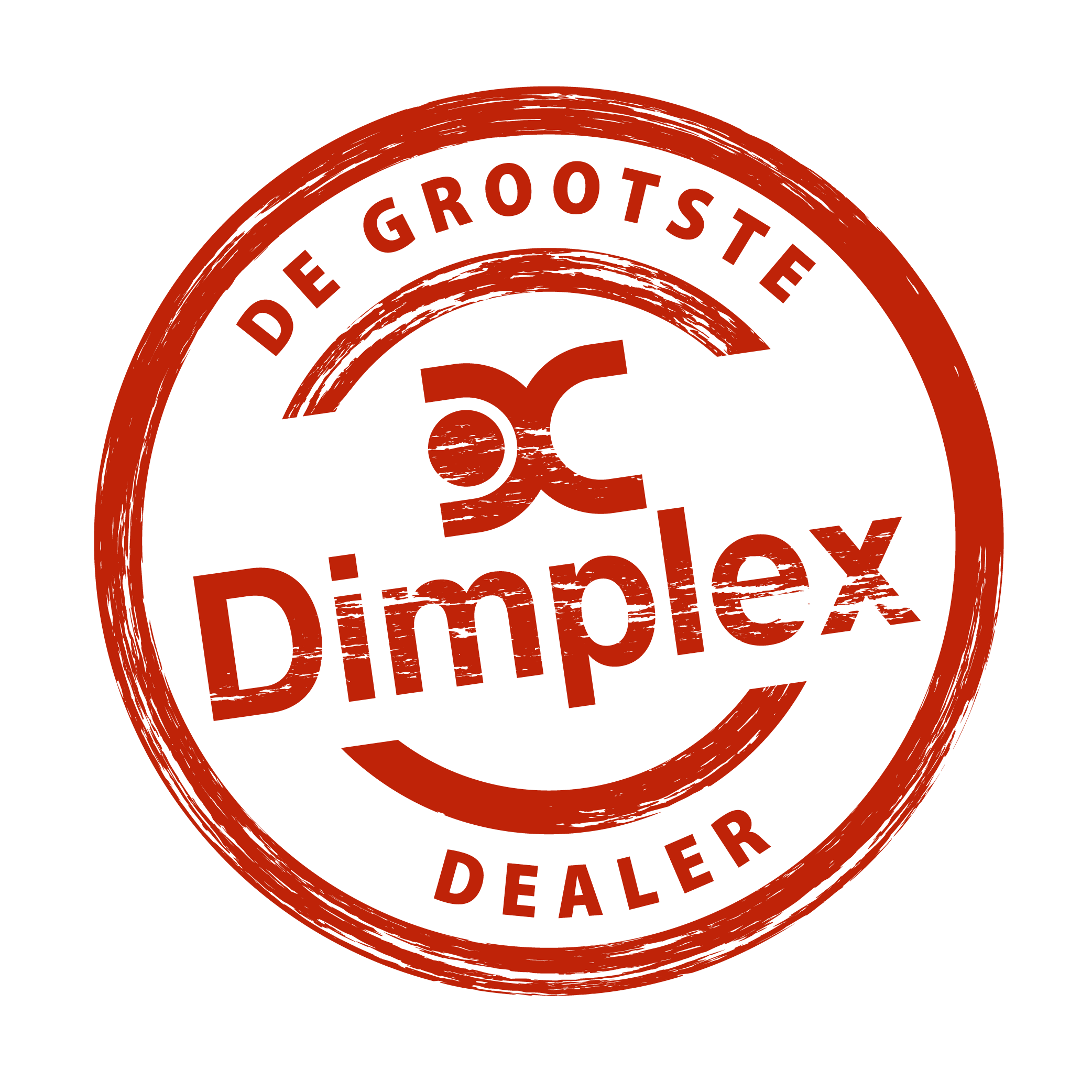 Grootste Dimplex assortiment Grootste Dimplex Dealer sticker